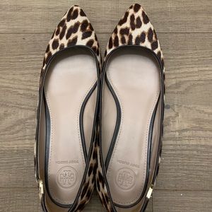 Tory Burch animal print flat